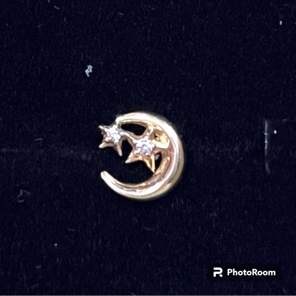 Bvla Jewelry - 14k Solid gold Moon Cartilage Gold Stud
